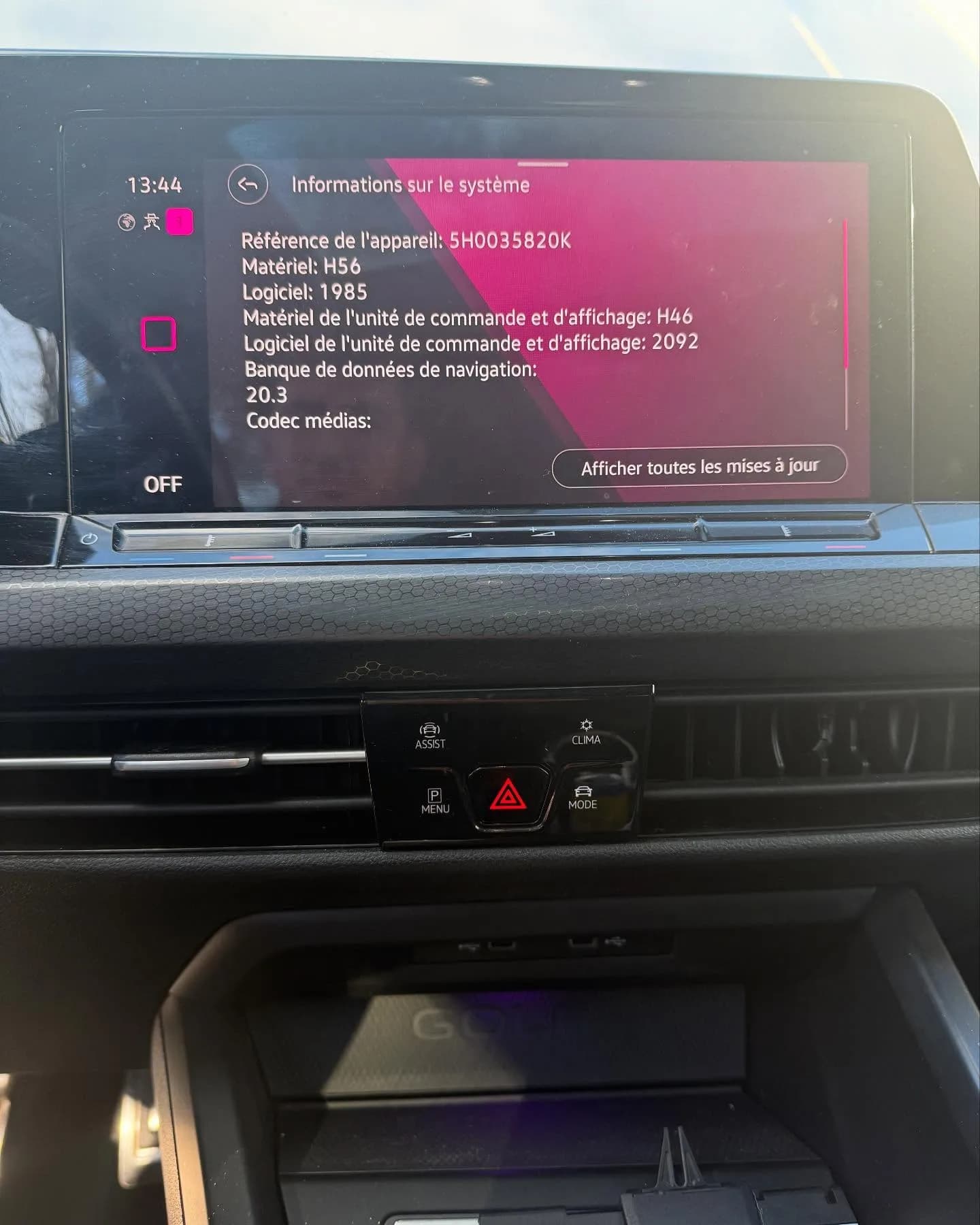 Volkswagen Golf 8 GTD, Golf 8 GTD : Travel Assist et mise à jour VW (photo 6 sur 7)